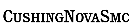 CushingNovaSmc Font Image