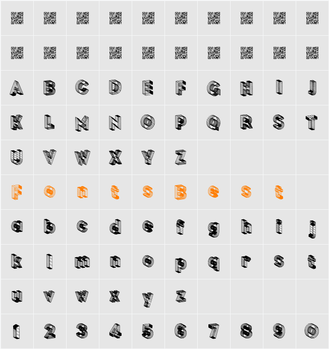 BLOCKCHAIN Character Map