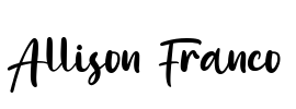 Allison Franco Font Image