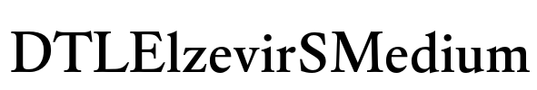 DTLElzevirSMedium Font Image