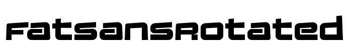 FatsansRotated Font Image