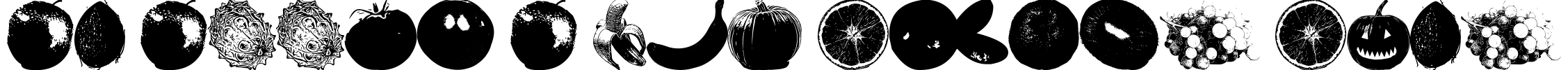 An Apple A Day Fruit Font