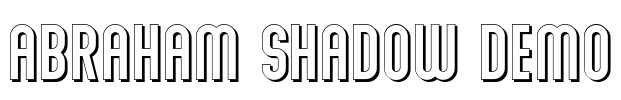 Abraham Shadow Demo Font Image