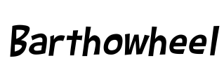 Barthowheel Font Image