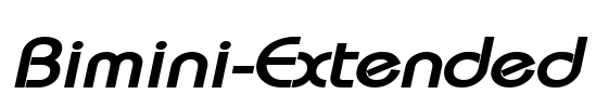 Bimini-Extended Font Image