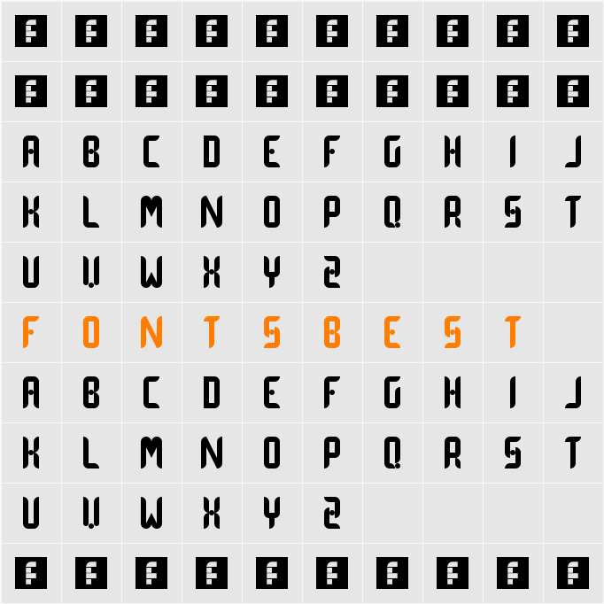 Dot Curve Character Map