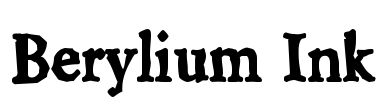 Berylium Ink Font Image
