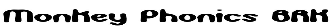 Monkey Phonics BRK Font Image
