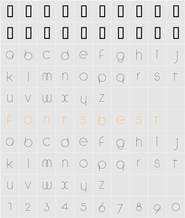 CircleC Character Map