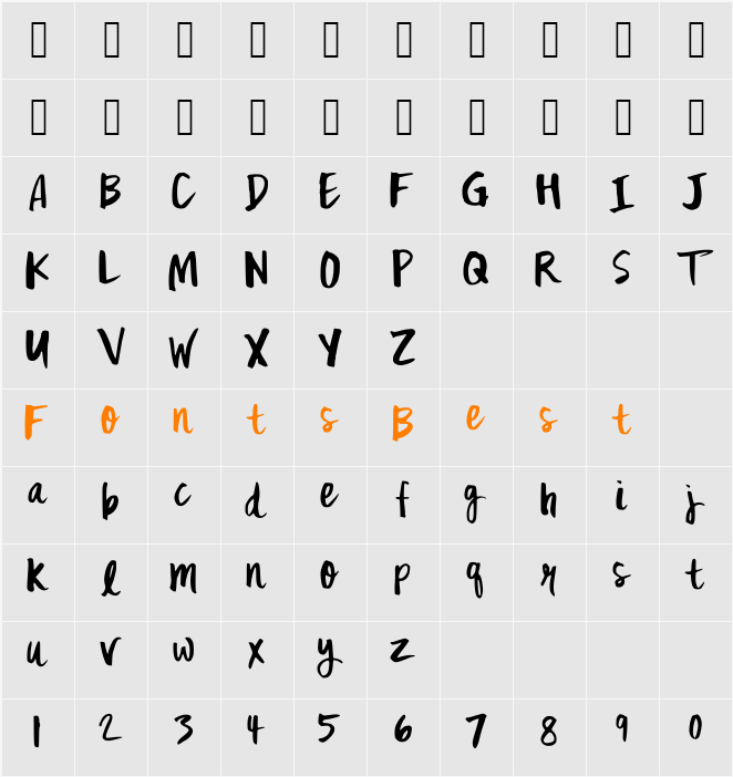 MixFickle Character Map