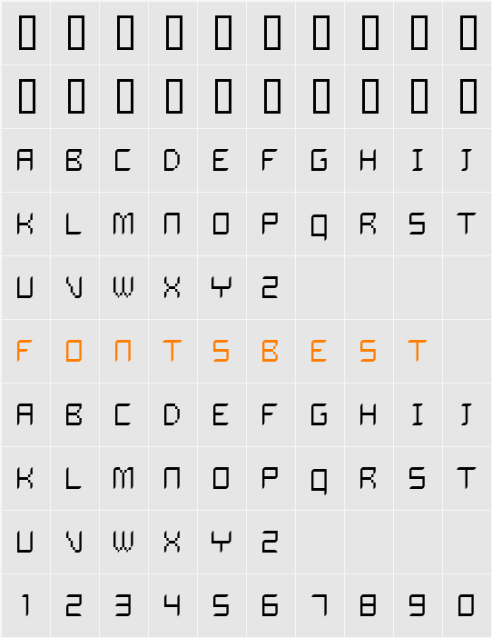 Dalila Light Character Map