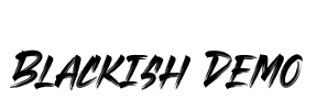 Blackish Demo Font Image