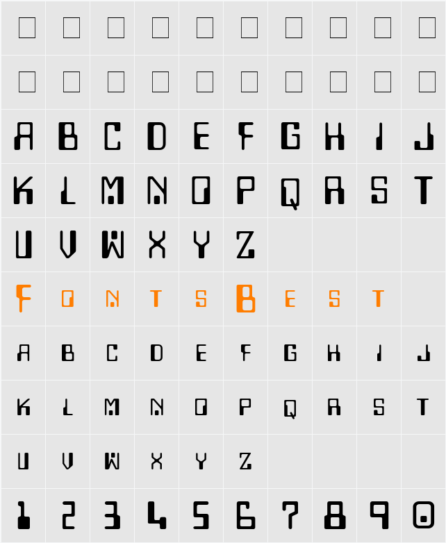 Checkbook Character Map