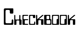 Checkbook Font Image