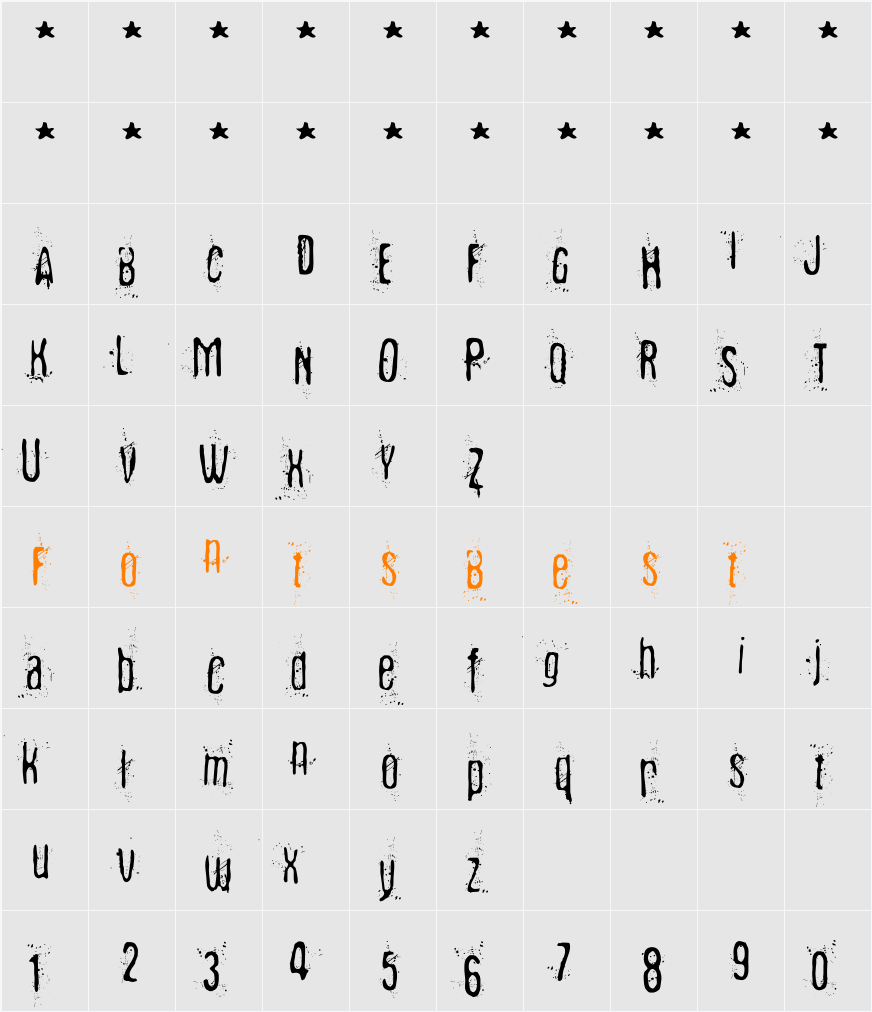Fibyngerowa Character Map