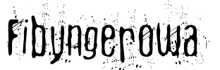 Fibyngerowa Font Image