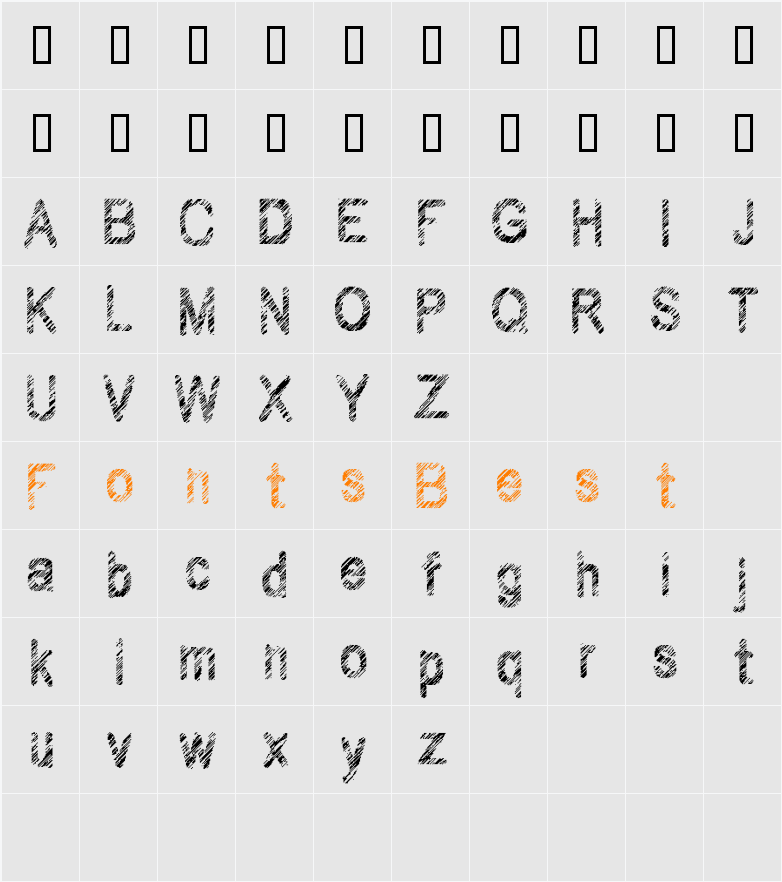 JI-Paleae Character Map