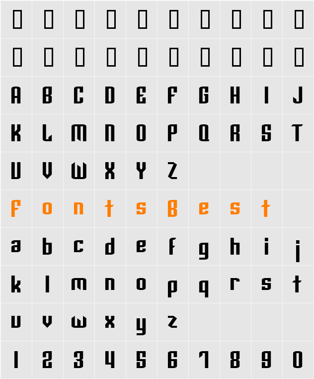 JI-Lychee Character Map