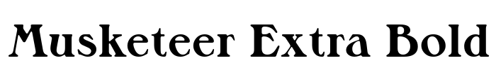 Musketeer Extra Bold