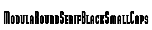 ModulaRoundSerifBlackSmallCaps