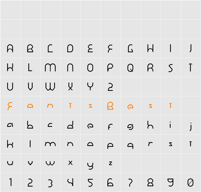 Dawner Character Map