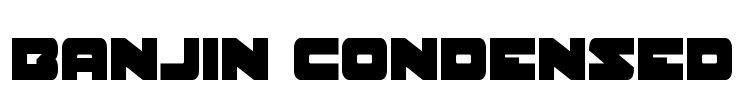 Banjin Condensed Font Image