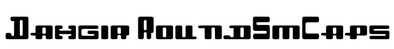 Dahgir RoundSmCaps Font Image