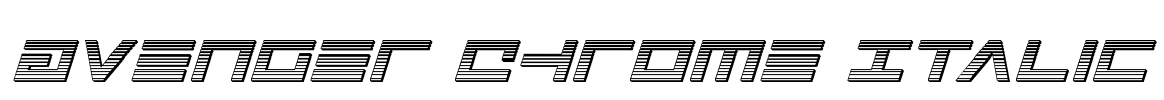 Avenger Chrome Italic