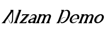 Alzam Demo Font Image