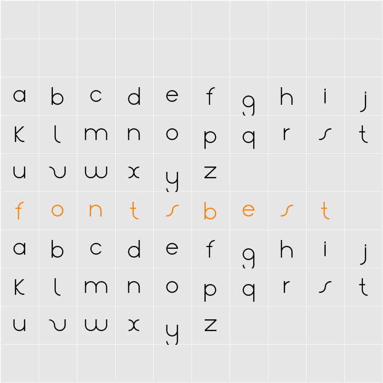 Aster Character Map