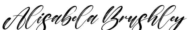 Alisabela Brushley Font Image
