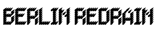 BERLIN REDRAIN Font Image