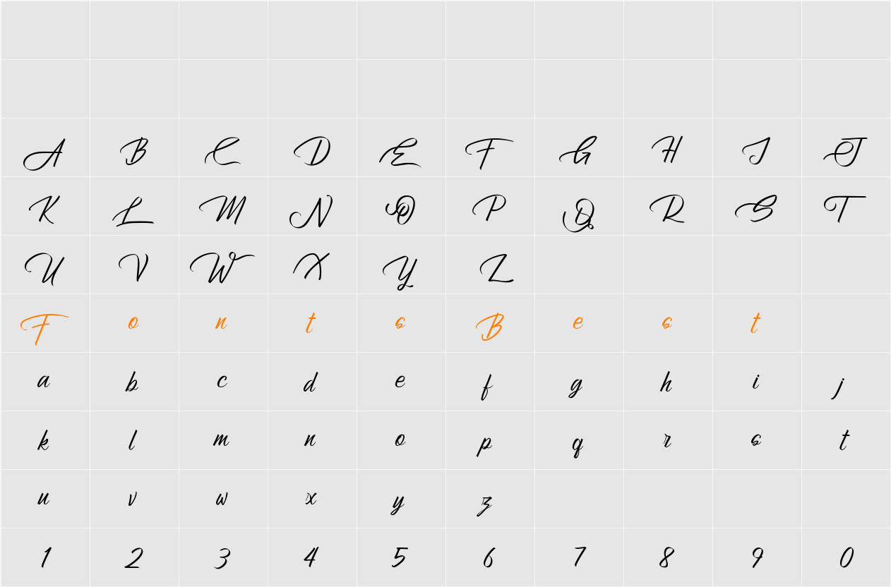 Atziluth Character Map
