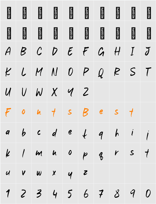 Marker Mark Character Map