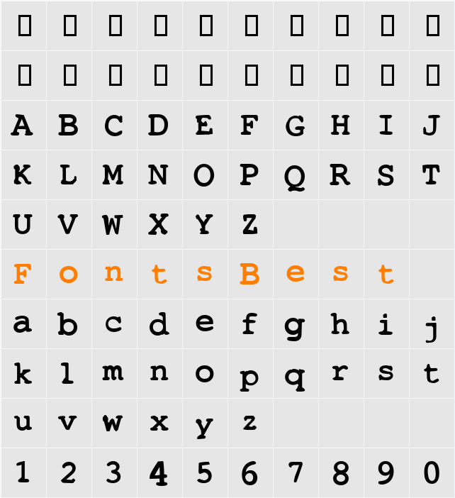 AL Messenger Character Map
