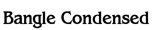 Bangle Condensed Font Image