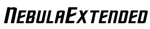 NebulaExtended Font Image