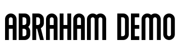 Abraham Demo Font Image