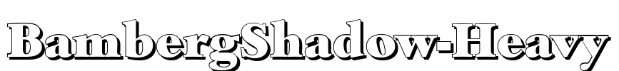 BambergShadow-Heavy Font Image