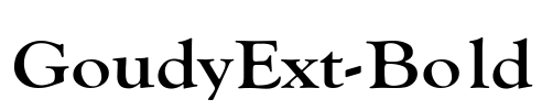 GoudyExt-Bold Font Image