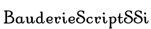 BauderieScriptSSi Font Image