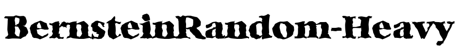 BernsteinRandom-Heavy Font Image