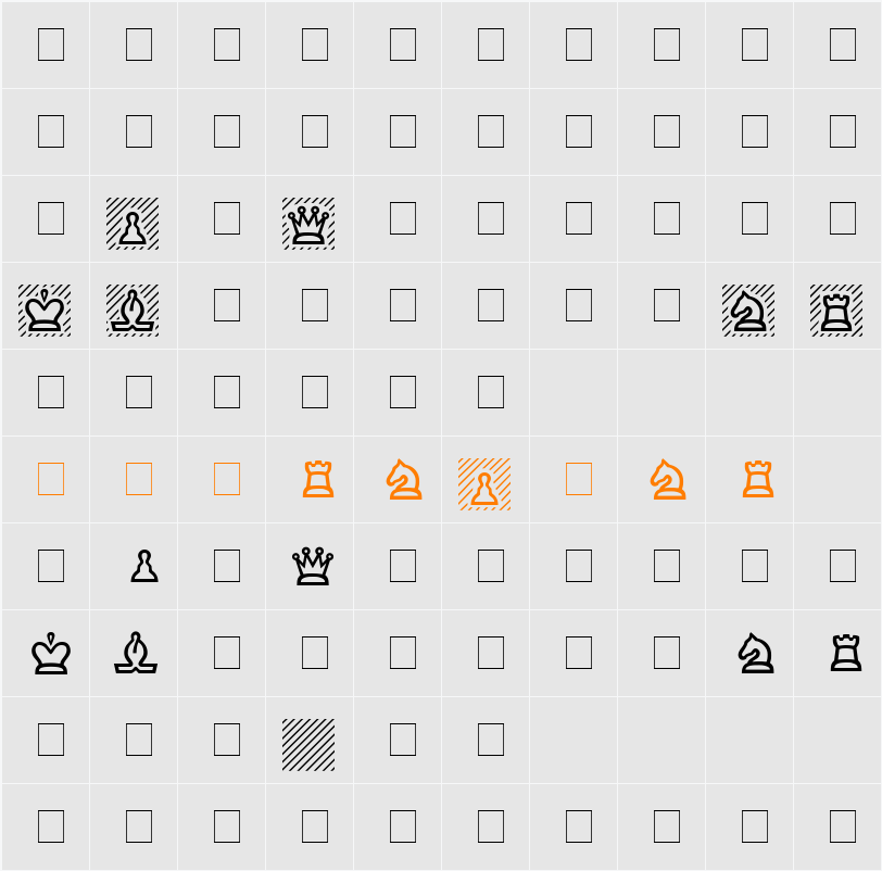 Cheq Character Map