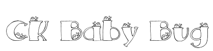 CK Baby Bug Font Image