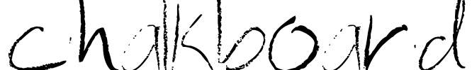 chalkboard Font Image