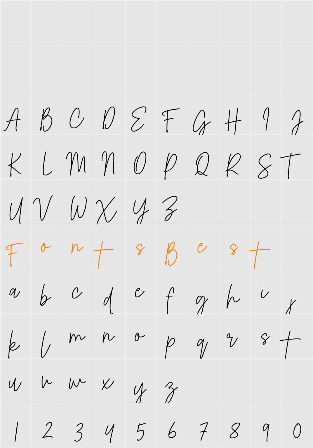 Normal Character Map