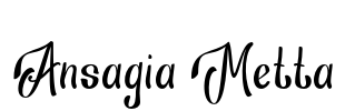 Ansagia Metta Font Image