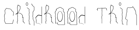 Childhood Thin Font Image