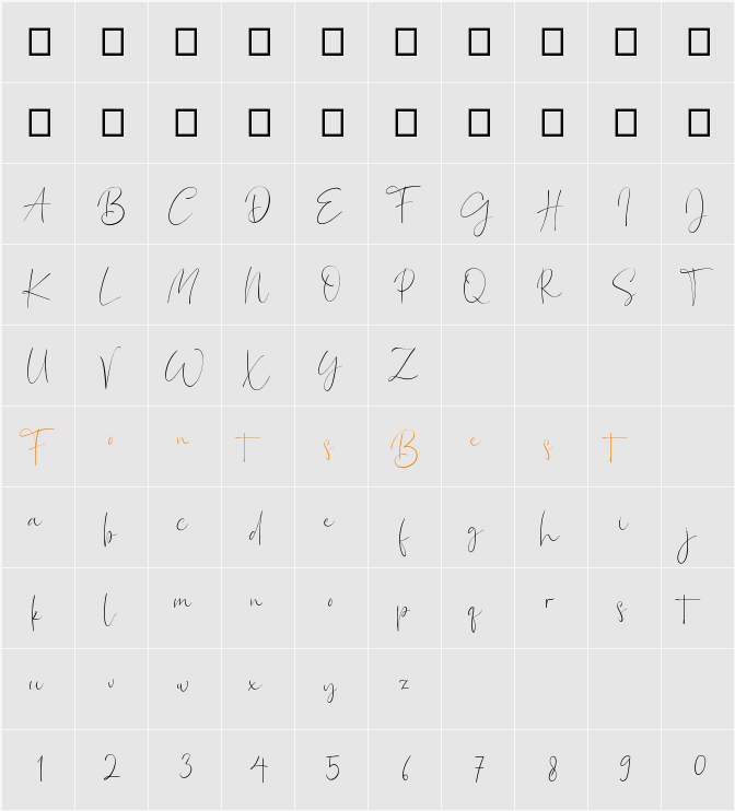 BagusStanlley Character Map