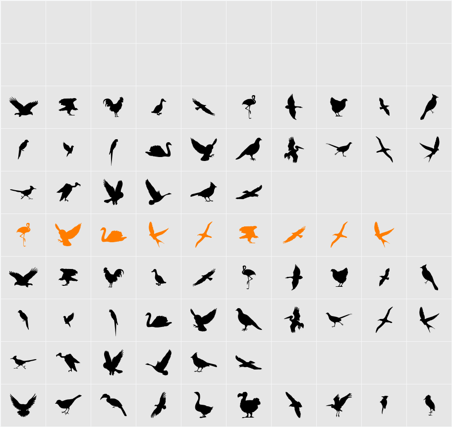 Birds of a Feather Character Map